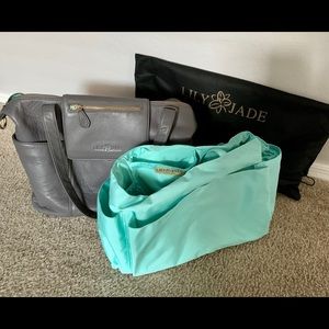 Lily Jade Madeline Gray Leather Bag